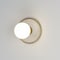 Maxim Lighting Hollywood Stone 1-Light Sconce, Whit Alabaster/Natural Aged Brass 26091WANAB - alternate 2